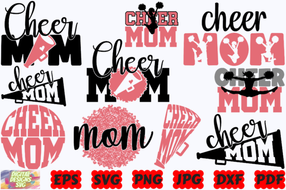 Cheer Mom SVG: Graphics for Crafts & Branding