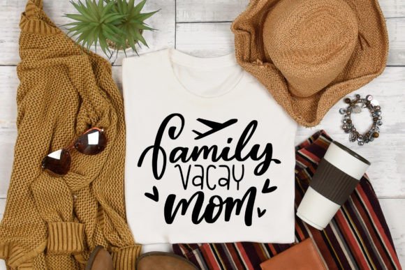 Family Vacay Mom SVG: Graphics for Crafts
