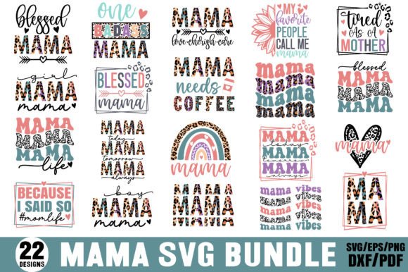 Mom SVG Bundle: Essential Graphics for Crafts