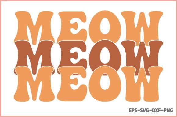 Retro Cat Mom Graphics for Crafts and Branding