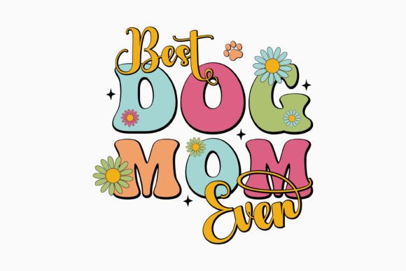 Retro Dog Mom SVG for Crafts & Graphics
